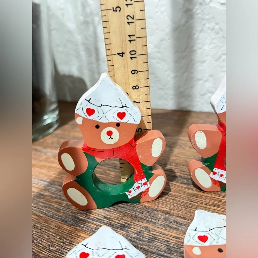 Teddy bear napkins holder  6 pieces